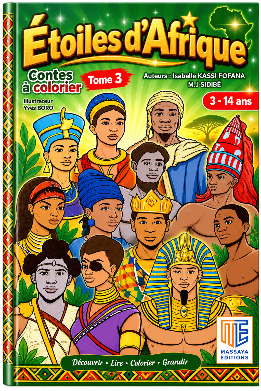 ÉTOILES D’AFRIQUE – CONTES À COLORIER – TOME 3