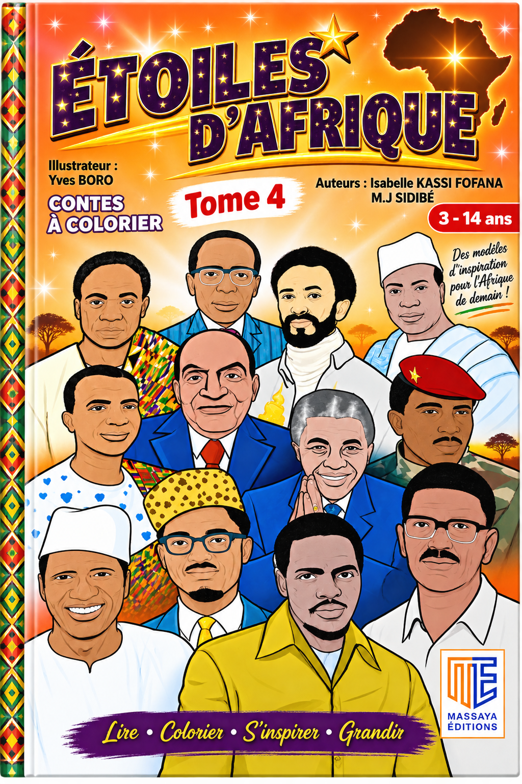 ÉTOILES D’AFRIQUE – CONTES À COLORIER – TOME 4