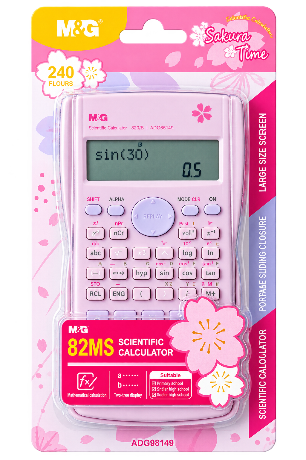 CALCULATRICE SCIENTIFIQUE M&G 82MS 